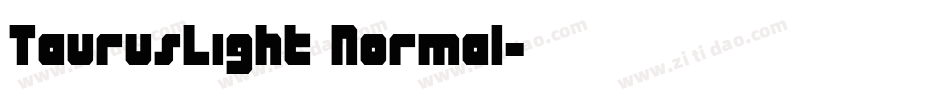 TaurusLight Normal字体转换